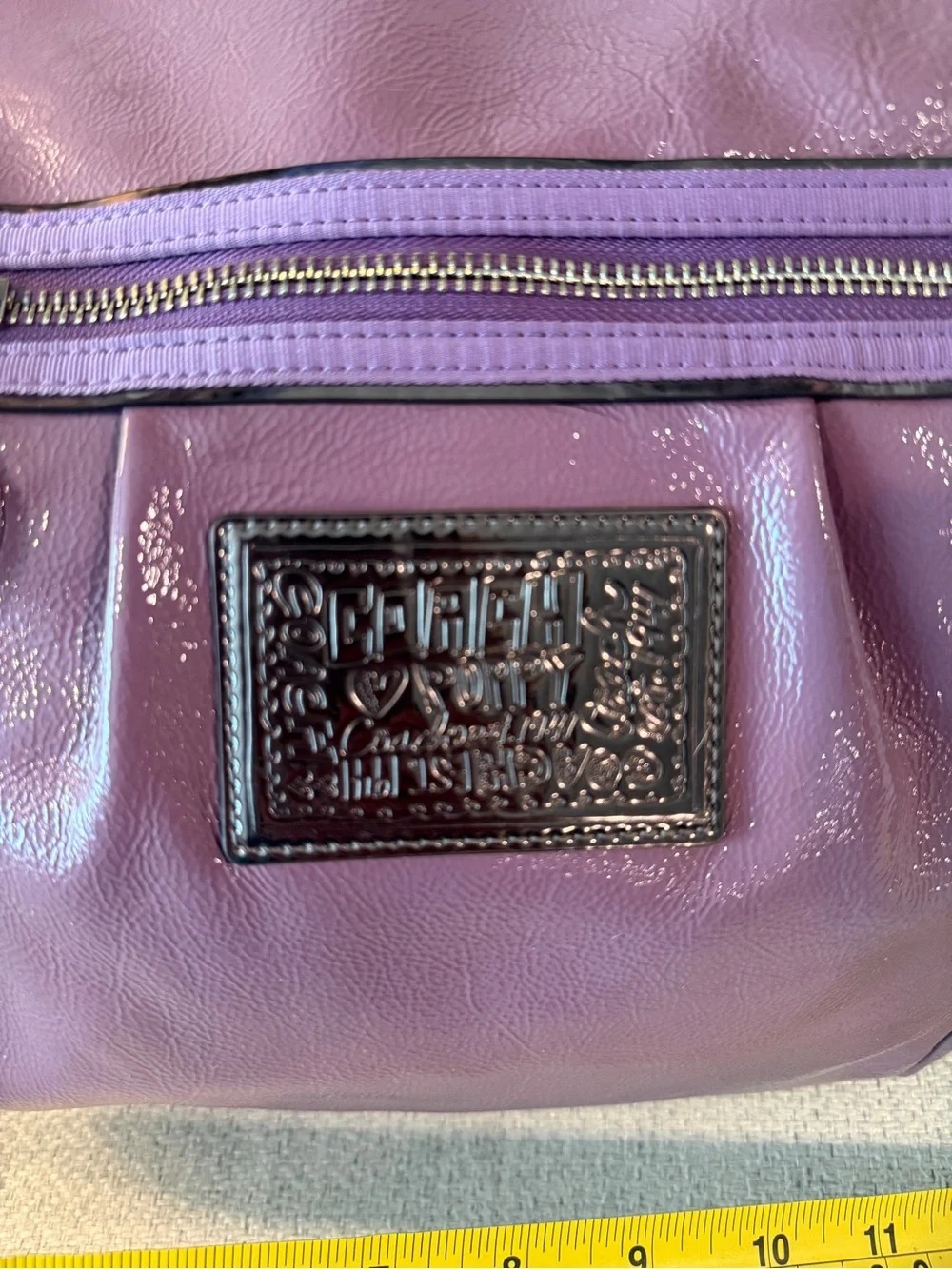 Coach Leather Hobo Bag - Plum Purple